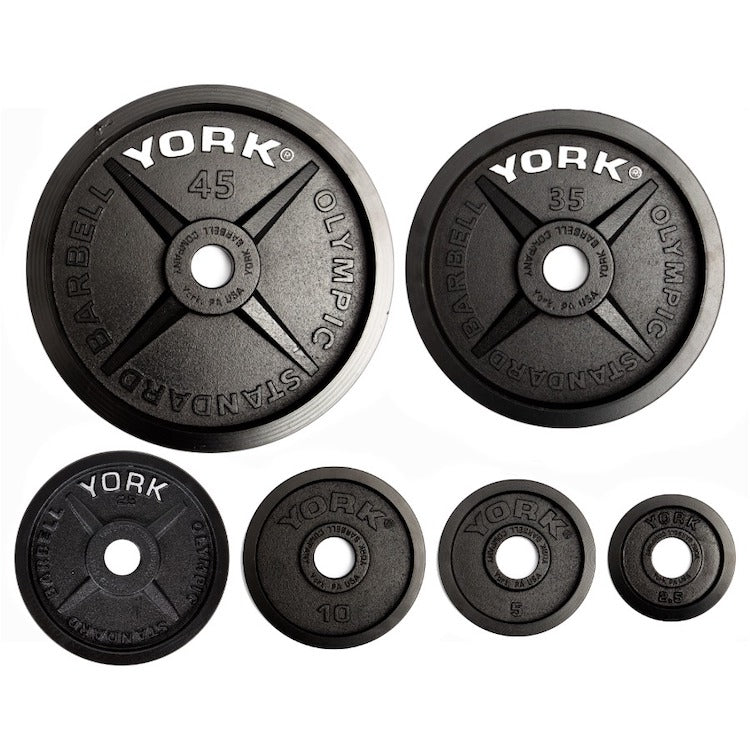 York Barbell 2" Legacy Cast Iron Precision-Milled Olympic Plates