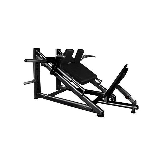 30-Degree Linear Hack Squat Machine - Muscle D Fitness - Plate-Loaded - Adjustable Foot Plate