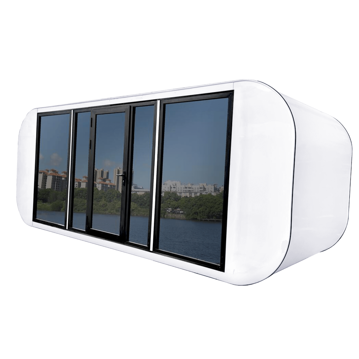 20' Apple Cabin – Modern Prefab Mobile Home with Washroom, Bed & Eco-Friendly Design