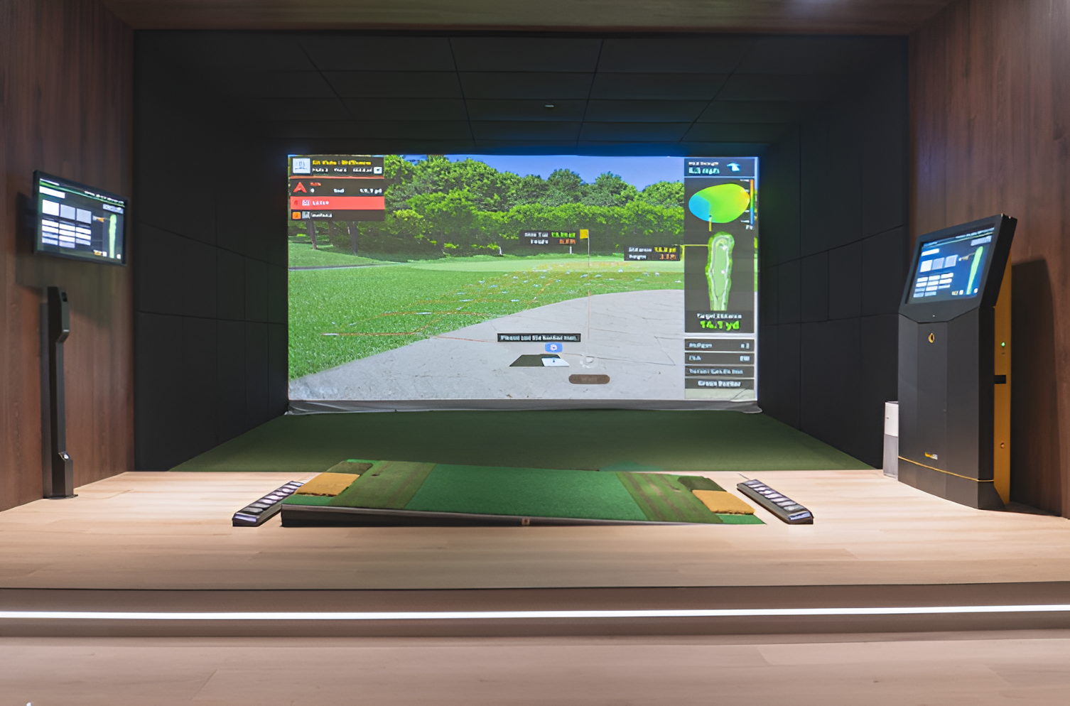 Golf VX T2 Golf Simulator – All-in-One High-End Simulator with 380+ Courses & Multiplayer