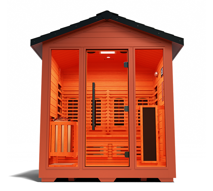 Nature 7 Outdoor Sauna (3-4 Person) - Doctor-Designed Hybrid Wellness