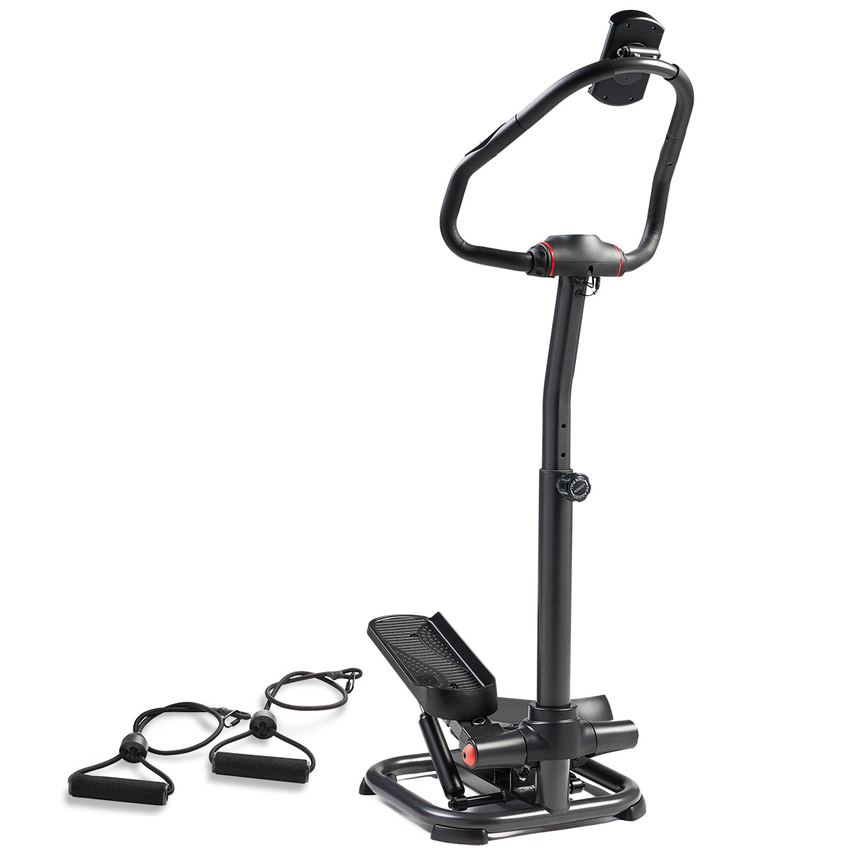 Sunny Health & Fitness Power Stepper with Resistance Bands & Handlebar