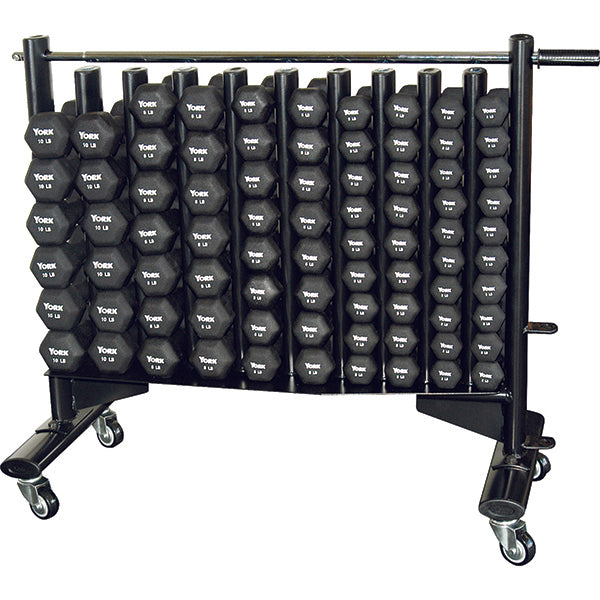 York Barbell Black Neoprene Hexagon Fitbell Club Pack with Rack