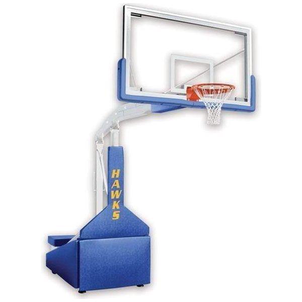 First Team Hurricane Triumph Portable Basketball Hoop – 72" Glass Backboard