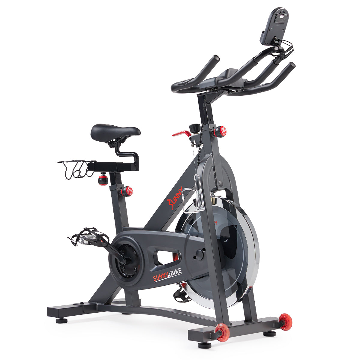 Sunny Health & Fitness Bluetooth Indoor Cycling Bike with 40 LB Flywheel – Smart Stationary Bike for Home Cardio Training