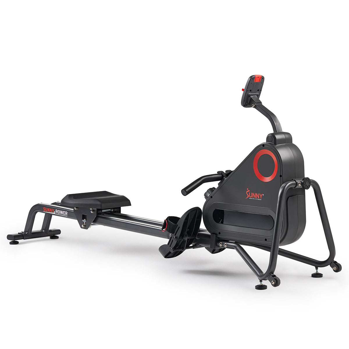 Sunny Health & Fitness Smart Magnetic Rower with Dual Slide Rail