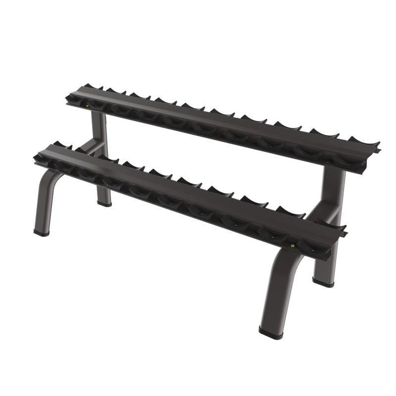 Muscle D Fitness 2-Tier Round Tube Dumbbell Rack