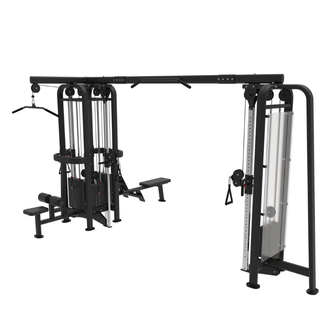 5 Stack Megatron Standard Jungle Gym - Sturdy Commercial-Grade, Lat Pull, Low Row, Functional Column
