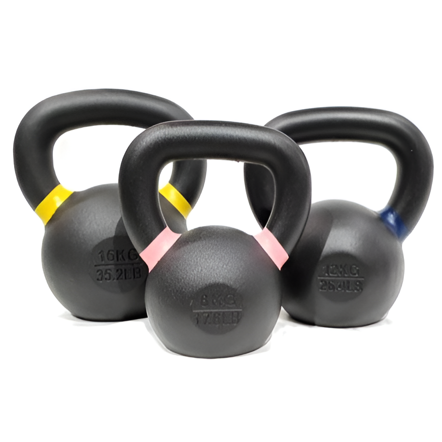 TAG Fitness Powder Coated Cast Iron Kettlebells