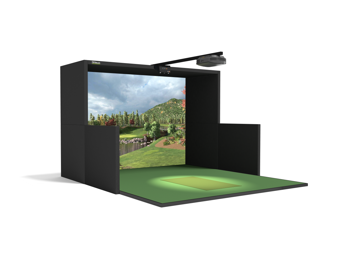 SimBooth 1 Kit – Complete Golf Simulator Package with Launch Monitor, Projector & GSPro Software