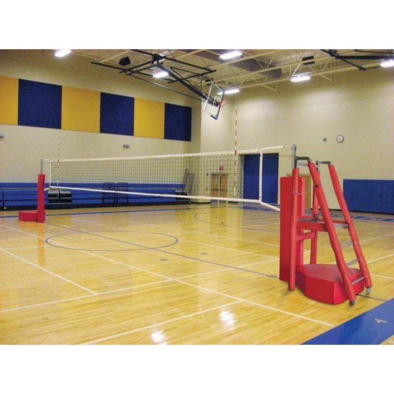 First Team Horizon Competition Portable Volleyball Net System – Adjustable Height with Kevlar Net