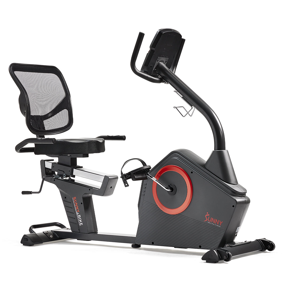 Sunny Health & Fitness SF-RB4850SMART Programmable Recumbent Bike – Bluetooth Magnetic Exercise Bike for Home Cardio
