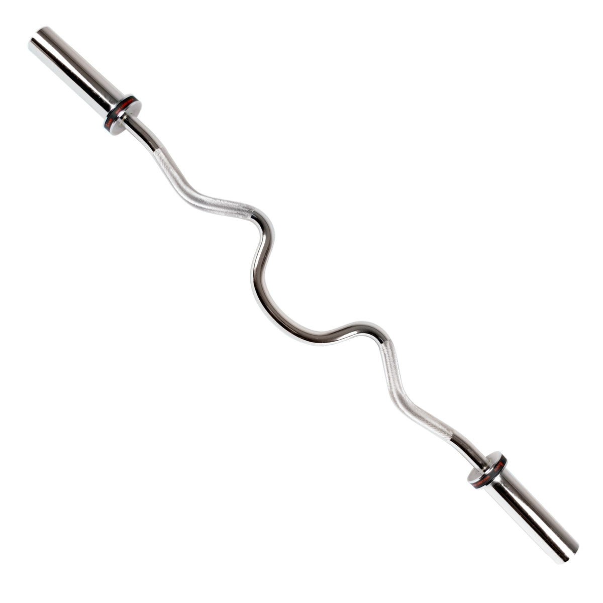 Sunny Health & Fitness Olympic Super Curl Bar with Ring Collars