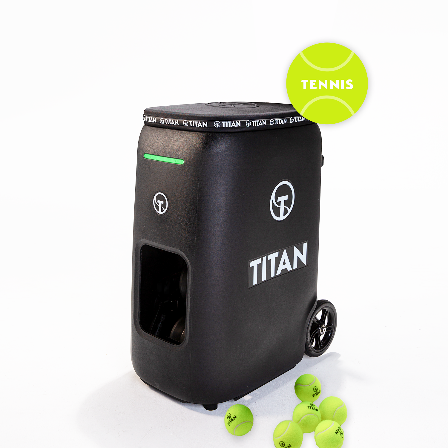 Titan ONE Tennis Ball Machine – Compatible with Titan Drills App