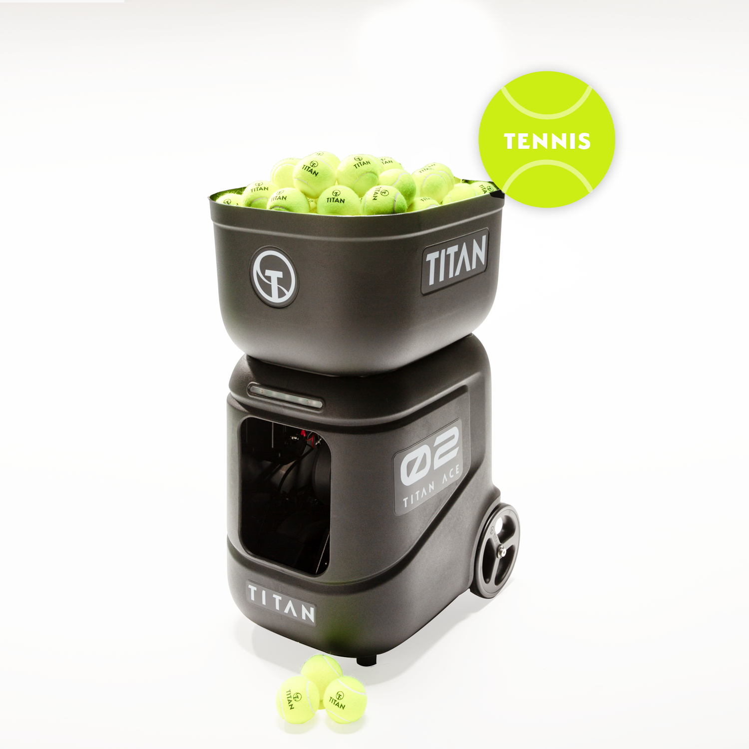 Titan ACE Tennis Ball Machine – Compact Power, Precision, and Portability