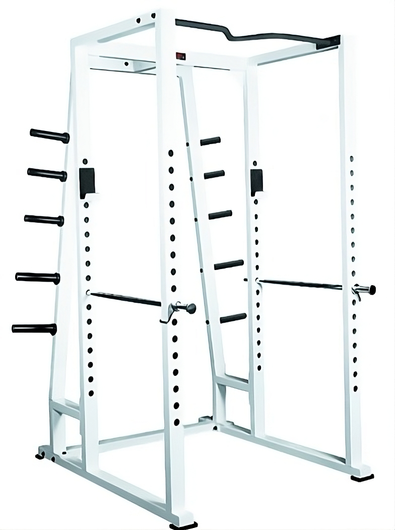 York ST Power Rack with Integrated Weight Storage