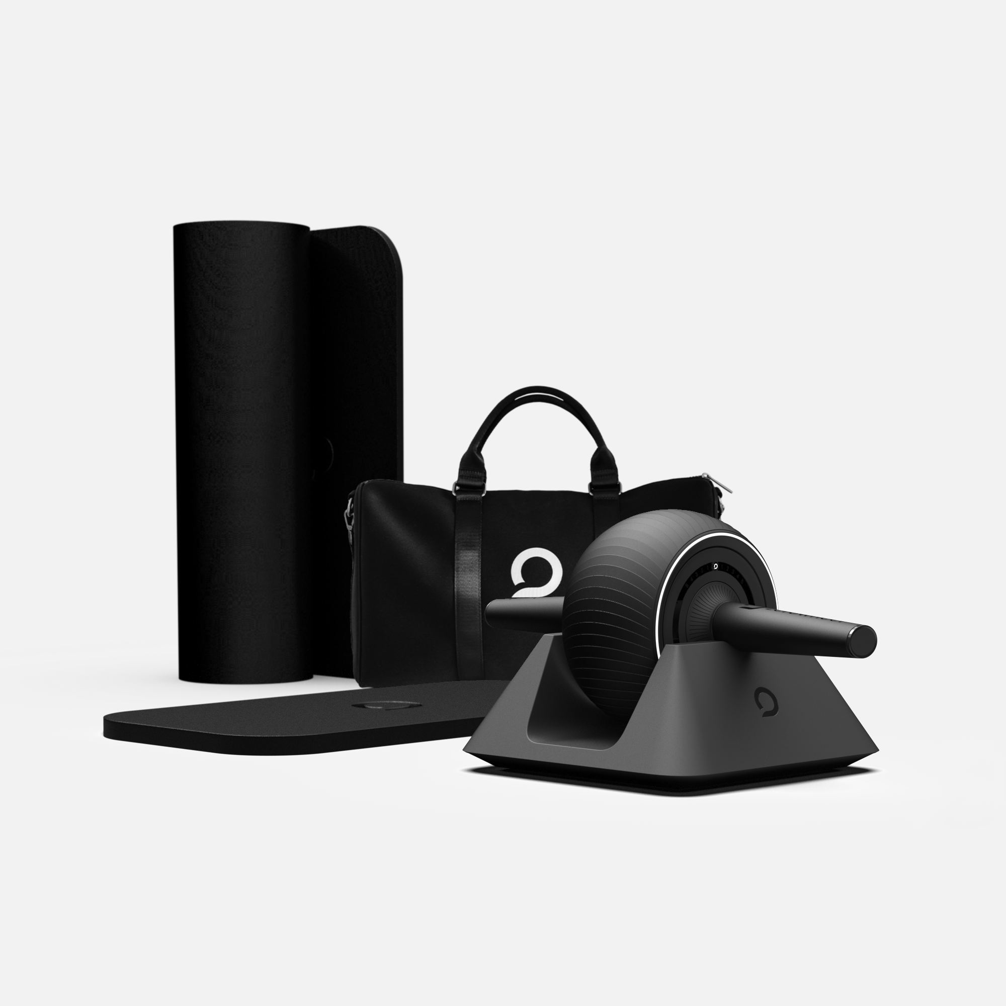 ZeroWheel Complete Kit – All-in-One Smart Core Training System (Core Device, Dock, Pad, Mat & Carry)